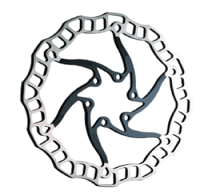 Quaxar 160mm Lynx stainless steel rotors